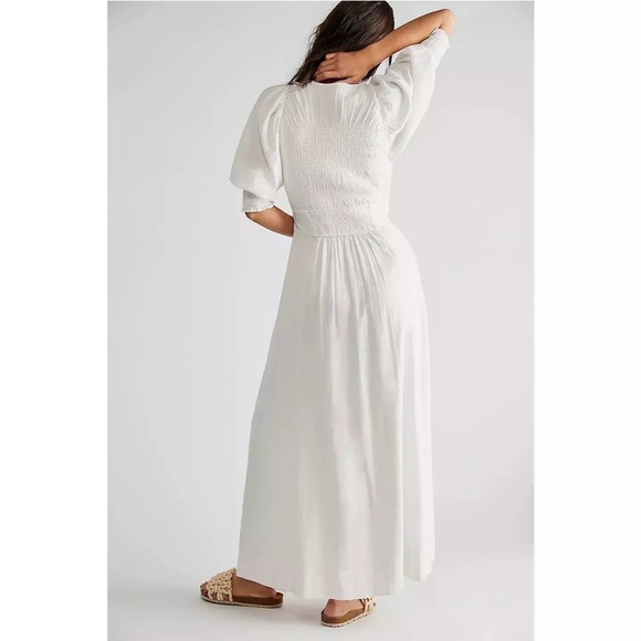 Free People String Of Hearts Maxi Dress Size Medium White - Picture 4 of 8